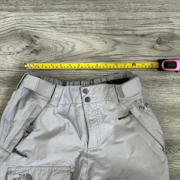 The North Face Light Gray HyVent Ski Pants Sz M - Picture 7 of 10